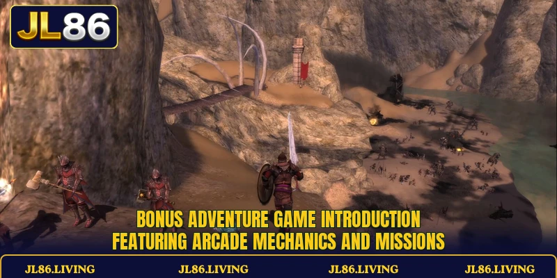 Bonus Adventure game introduction featuring arcade mechanics and missions Bonus Adventure game introduction featuring arcade mechanics and missions