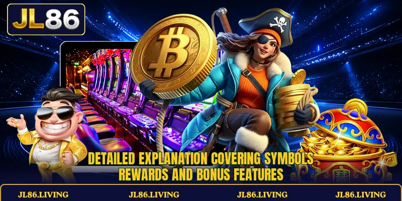 Detailed explanation covering symbols rewards and bonus features