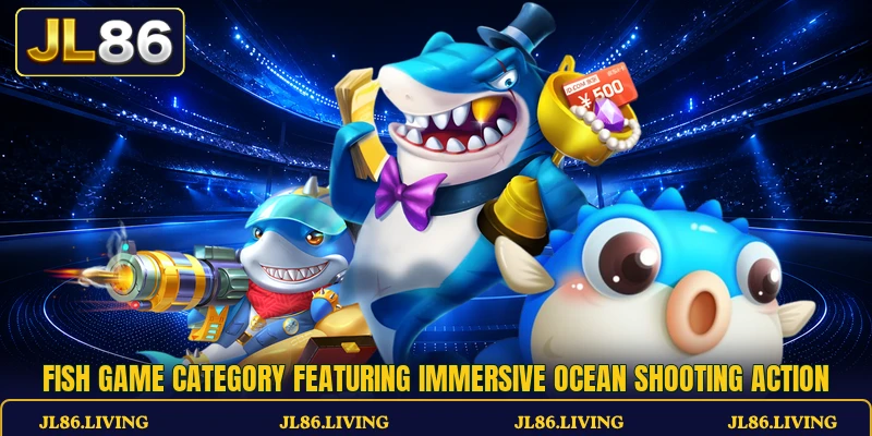 Fish game category featuring immersive ocean shooting action