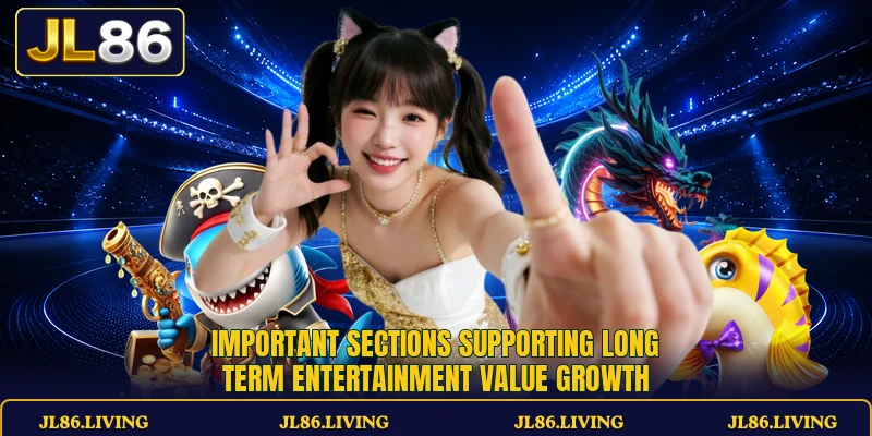 Important sections supporting long term entertainment value growth Important sections supporting long term entertainment value growth