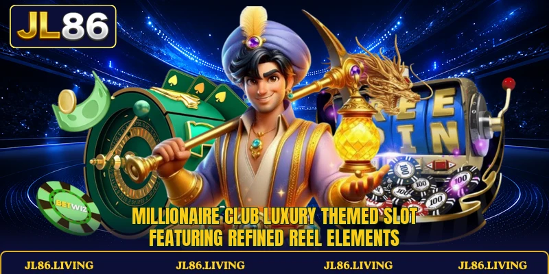Millionaire Club luxury themed slot featuring refined reel elements
