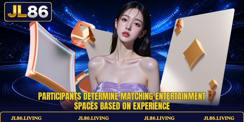 Participants determine matching entertainment spaces based on experience Participants determine matching entertainment spaces based on experience