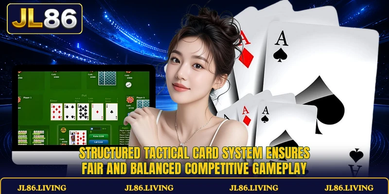 Structured tactical card system ensures fair and balanced competitive gameplay Structured tactical card system ensures fair and balanced competitive gameplay